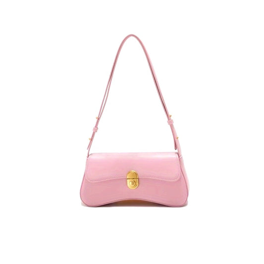 GXFMOD Women's Vintage Crossbody Bag - 7-Way Versatile Shoulder Bag with Golden-Tone Clasp, Premium Second-Layer, Elegant Minimalist Design for Casual & Formal Occasions (White, Pink, Green, Black)