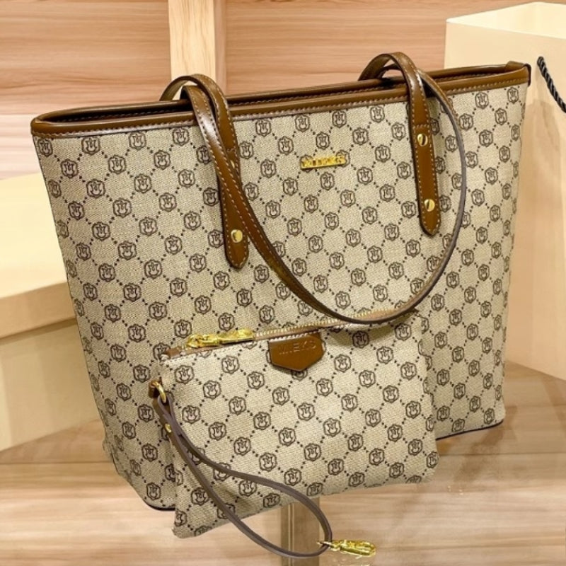 Hong Kong Light Luxury High-end Fashion Large Capacity Office Worker Fashion Women'S Shoulder Tote Bag