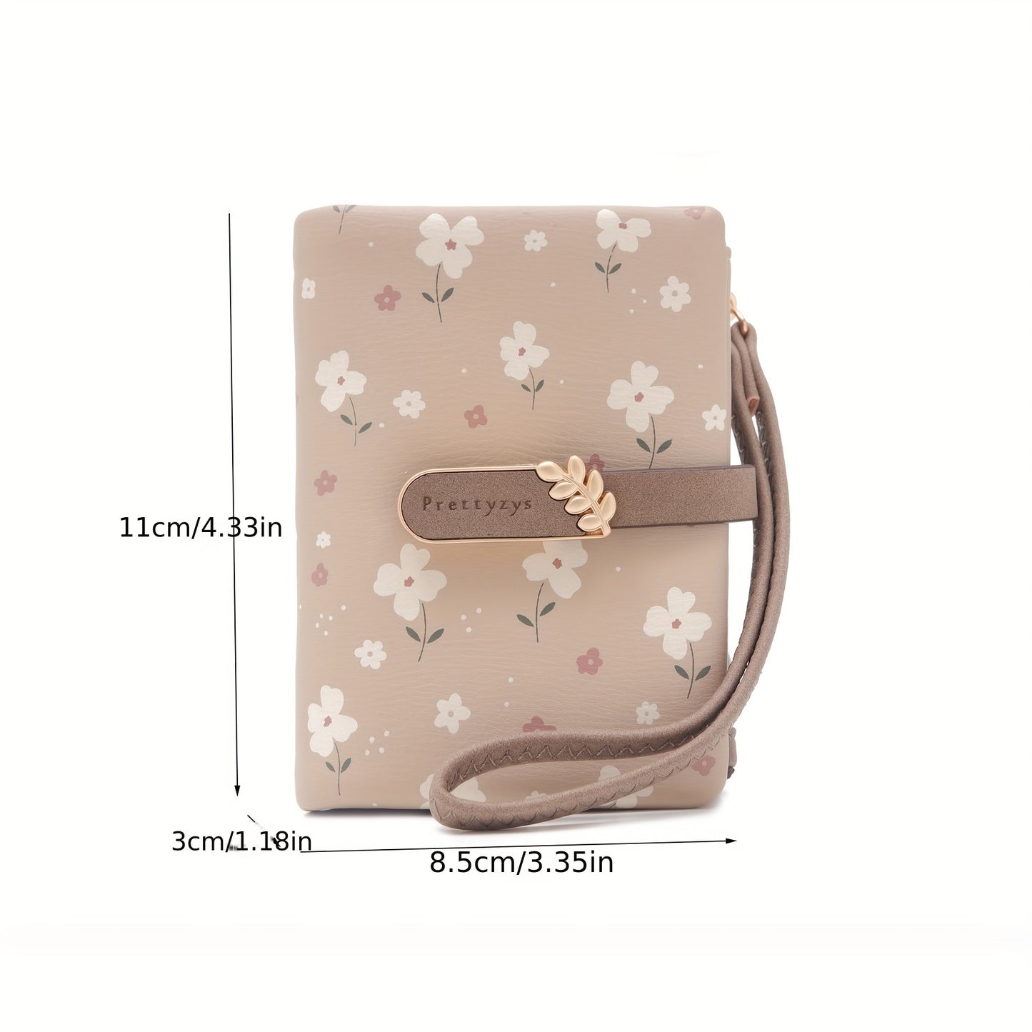 New Printed Short Women'S Wallet, a Fresh And Stylish Large-Capacity Multifunctional Purse, Wrist Wallet, Coin Pouch, And Card Holder All in One.