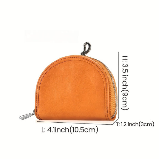 Luxury Leather Coin Purse 1pc Luxury Leather Coin Purse Bag - Sense of Luxury Niche Women's Mini Wallet - First Layer Cowhide Small Bag
