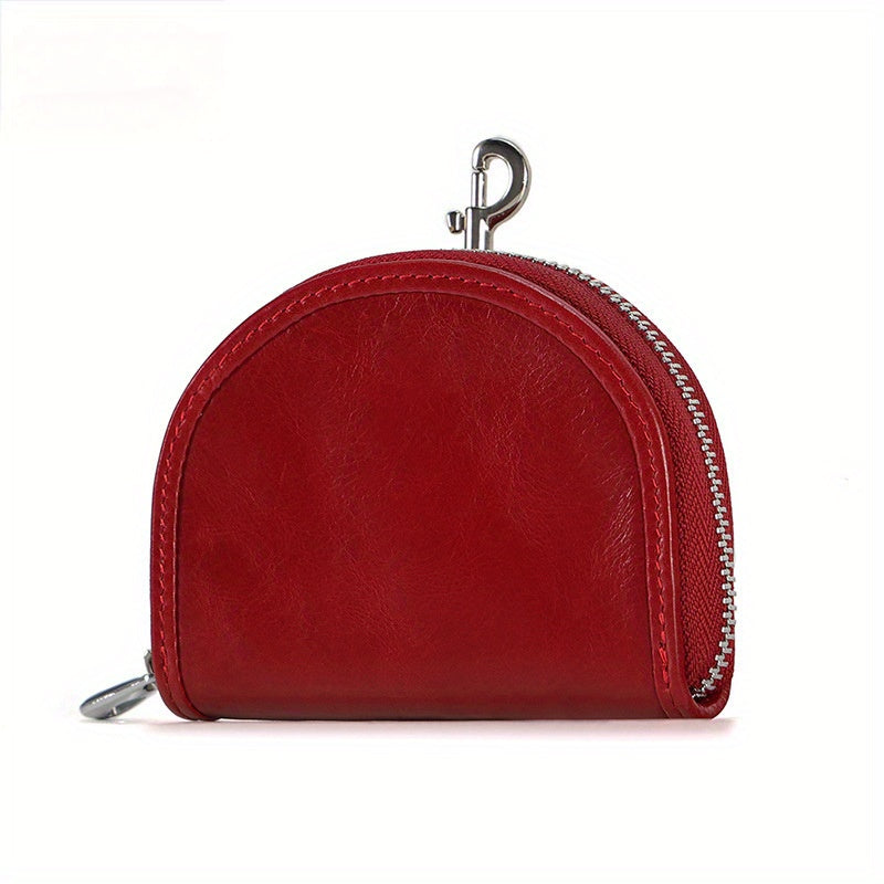 Luxury Leather Coin Purse 1pc Luxury Leather Coin Purse Bag - Sense of Luxury Niche Women's Mini Wallet - First Layer Cowhide Small Bag