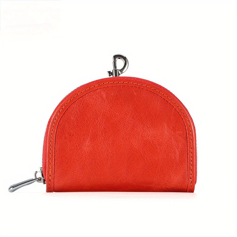 Luxury Leather Coin Purse 1pc Luxury Leather Coin Purse Bag - Sense of Luxury Niche Women's Mini Wallet - First Layer Cowhide Small Bag