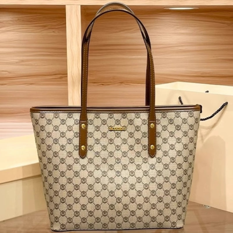 Hong Kong Light Luxury High-end Fashion Large Capacity Office Worker Fashion Women'S Shoulder Tote Bag