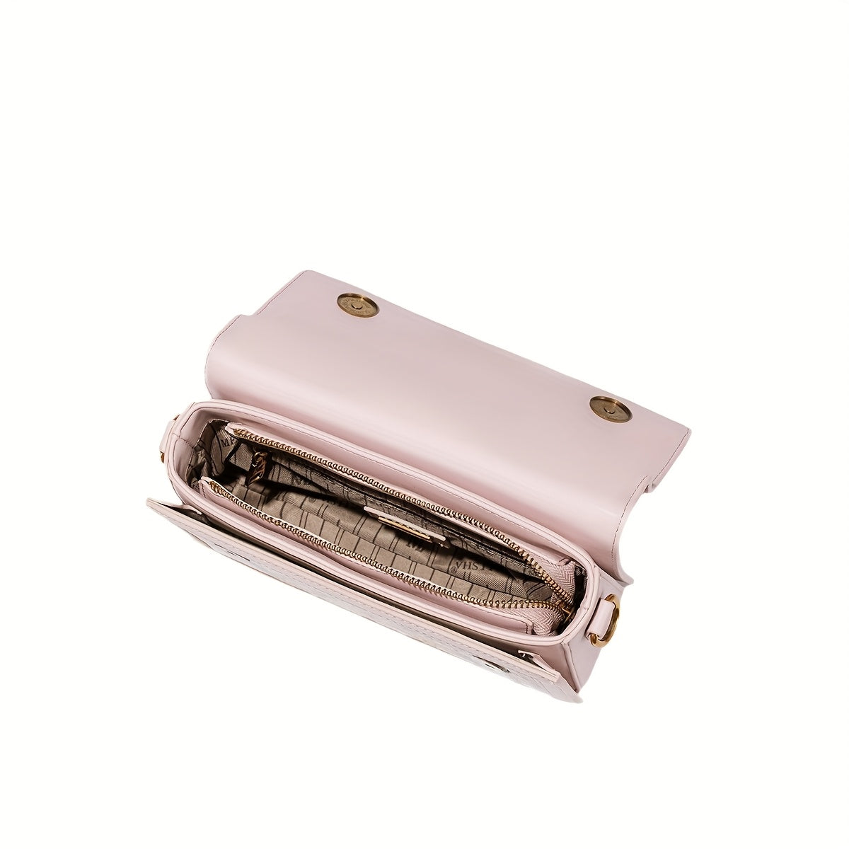 Women's Floral handbag - Pastel pink Convertible crossbody\u002Fshoulder Bag, Magnetic Closure, Elegant flaps, Chain Strap, Synthetic material for Everyday & Formal Events - Women's Purse, Secondlayer Leather