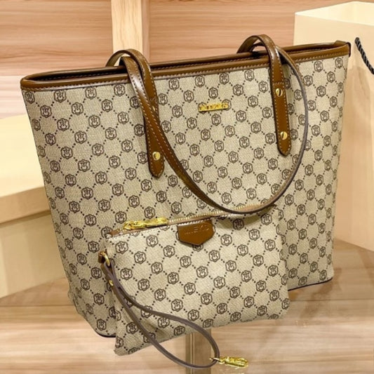 Hong Kong Light Luxury High-end Fashion Large Capacity Office Worker Fashion Women'S Shoulder Tote Bag