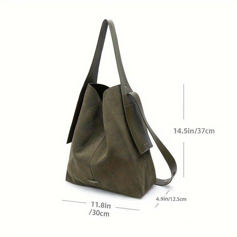 2 Colors Available Women's Tote Bag | Shoulder Strap Design, Simple Style for Daily Commute and Everyday Use